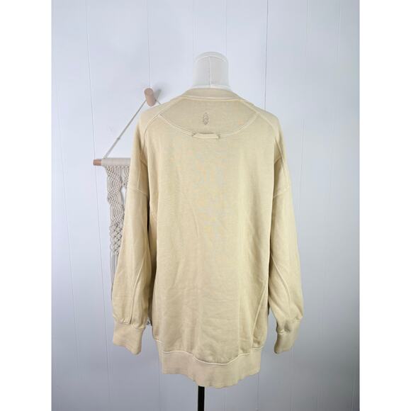 Free People Movement Intercept Tunic Sweatshirt Size XS Oat Milk Beige - Picture 8 of 11